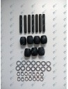 Kit bague : 1 caoutchouc - 1 axe - 2  circlips - 2 rondelles pour plateau d'accouplement